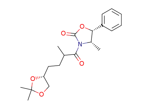 (4S,5R)-4-Methyl-3-<(5R)-2-methyl-5,6-(isopropylidenedioxy)hexanoyl>-5-phenyl-1,3-oxazolidin-2-one