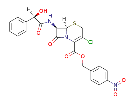 (6<i>R</i>)-3-chloro-7<i>t</i>-((<i>R</i>)-2-hydroxy-2-phenyl-acetylamino)-8-oxo-(6<i>r</i><i>H</i>)-5-thia-1-aza-bicyclo[4.2.0]oct-2-ene-2-carboxylic acid 4-nitro-benzyl ester