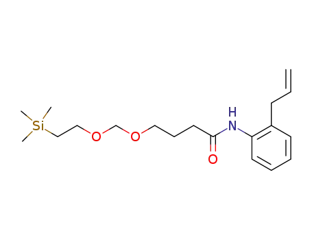 Molecular Structure of 114877-90-6 (N-(2-Allyl-phenyl)-4-(2-trimethylsilanyl-ethoxymethoxy)-butyramide)