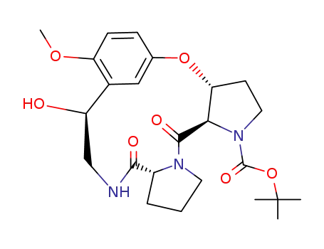 Cyclo<N-<3-<<3-(2-amino-1-hydroxyethyl)-4-methoxyphenyl>oxy>-N-(tert-butoxycarbonyl)-(2S,3S)-prolyl>-(S)-prolyl>