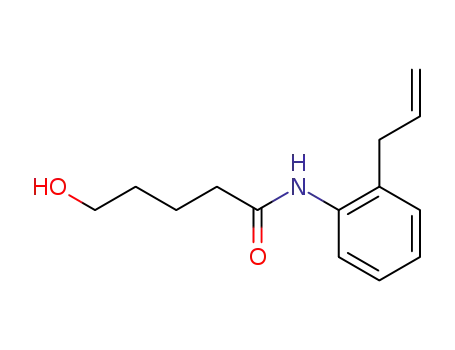 Molecular Structure of 114877-79-1 (5-Hydroxy-pentanoic acid (2-allyl-phenyl)-amide)