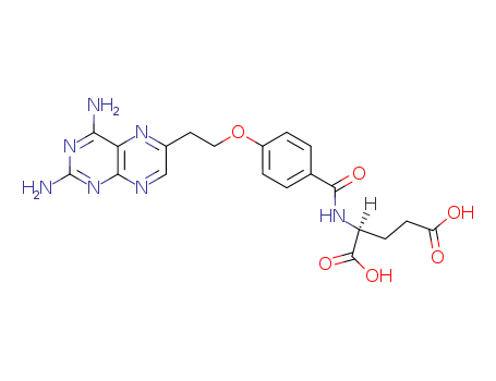 L-Glutamic acid,N-[4-[2-(2,4-diamino-6-pteridinyl)ethoxy]benzoyl]- cas  78520-72-6