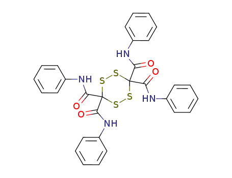 Molecular Structure of 75435-34-6 (N~3~,N~3~,N~6~,N~6~-tetraphenyl-1,2,4,5-tetrathiane-3,3,6,6-tetracarboxamide)