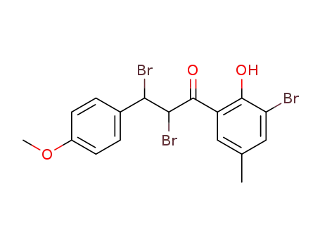 5'-bromo-2'-hydroxy-4-methoxy-5'-methylchalcone dibromide