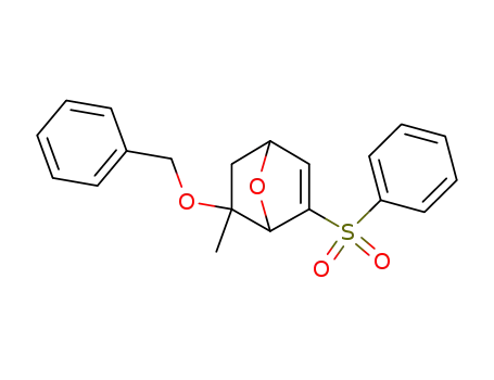 Molecular Structure of 128812-92-0 (2-Benzenesulfonyl-6-benzyloxy-6-methyl-7-oxa-bicyclo[2.2.1]hept-2-ene)