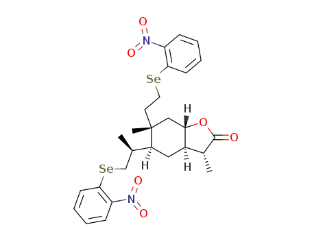 2,3-bis<(o-nitrophenyl)seleno>-5,7αH,4,8,11βH-eleman-8,12-olide