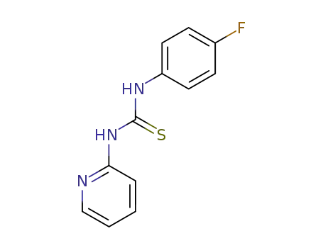 Molecular Structure of 331-00-0 (1-(4-fluorophenyl)-3-pyridin-2-ylthiourea)