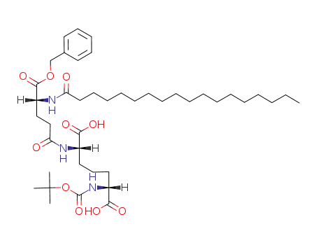 Molecular Structure of 79334-23-9 (N-stearoyl-γ-D-Glu(α-OBzl)-(L)-Boc-(D)meso-A<sub>2</sub>pm)
