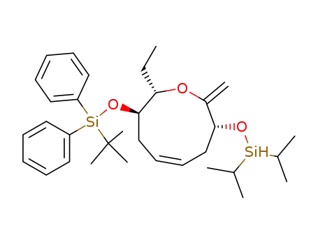 (Z)-(2S,3R,8R)-3-(tert-Butyl-diphenyl-silanyloxy)-8-diisopropylsilanyloxy-2-ethyl-9-methylene-2,3,4,7,8,9-hexahydro-oxonine