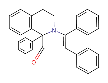 Molecular Structure of 71611-93-3 (2,3,10b-Triphenyl-1-oxo-1,5,6,10b-tetrahydropyrrolo<2.1-a>isochinolin)