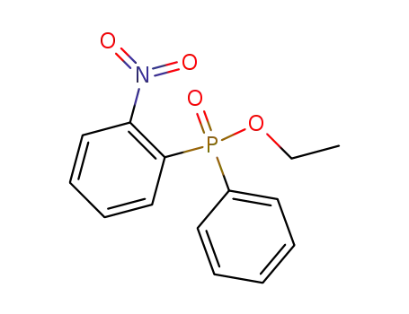 Molecular Structure of 65000-89-7 (Phosphinic acid, (2-nitrophenyl)phenyl-, ethyl ester)