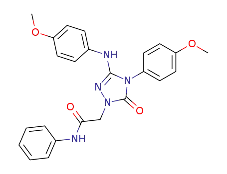 2-[4-(4-Methoxy-phenyl)-3-(4-methoxy-phenylamino)-5-oxo-4,5-dihydro-[1,2,4]triazol-1-yl]-N-phenyl-acetamide
