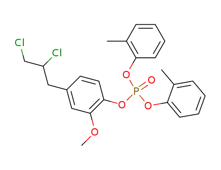 Phosphoric acid, 4-(2,3-dichloropropyl)-2-methoxyphenyl
bis(2-methylphenyl) ester