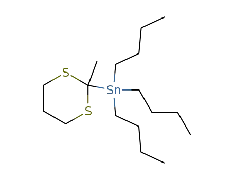 Molecular Structure of 68972-01-0 (Stannane, tributyl(2-methyl-1,3-dithian-2-yl)-)