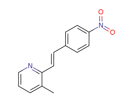 Molecular Structure of 128616-11-5 (Pyridine, 3-methyl-2-[2-(4-nitrophenyl)ethenyl]-)