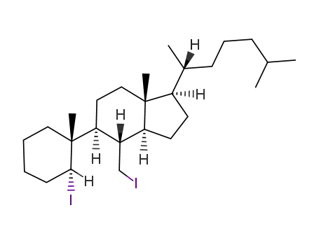 Molecular Structure of 96034-30-9 (5,6-diiodo-5,6-seco-B-nor-5β-cholestane)