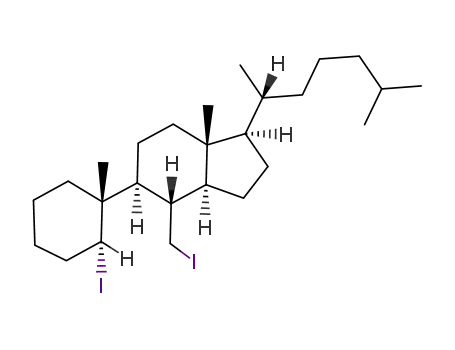 5,6-diiodo-5,6-seco-B-nor-5β-cholestane