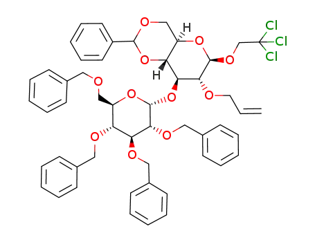 2,2,2-trichloroethyl 2-O-allyl-4,6-O-benzylidene-3-O-(2,3,4,6-tetra-O-benzyl-α-D-glucopyranosyl)-β-D-glucopyranoside