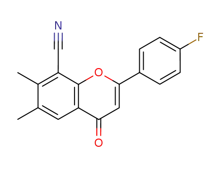 2-(4-Fluoro-phenyl)-6,7-dimethyl-4-oxo-4H-chromene-8-carbonitrile