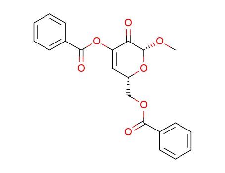 [4-(benzoyloxy)-6-methoxy-5-oxo-5,6-dihydro-2H-pyran-2-yl]methyl benzoate