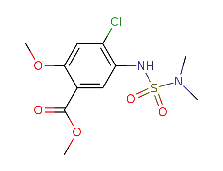Benzoic acid, 4-chloro-5-[[(dimethylamino)sulfonyl]amino]-2-methoxy-,
methyl ester