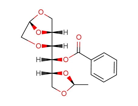 4-O-benzoyl-3:1,2-O-<(R)-1-ethanyl-2-ylidene>-5,6-O-(S)-ethylidene-D-mannitol