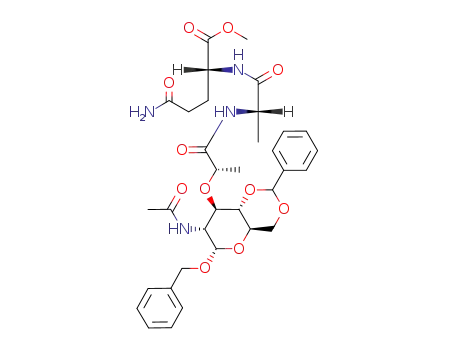 1-α-O-benzyl-4,6-O-benzylidene-N-acetylmuramyl-L-alanyl-D-glutamine methyl ester