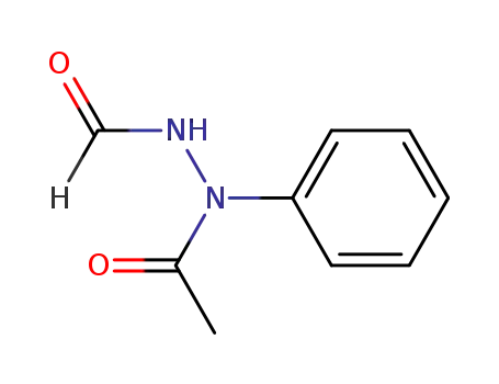 Molecular Structure of 38604-73-8 (<i>N</i>-acetyl-<i>N</i>'-formyl-<i>N</i>-phenyl-hydrazine)