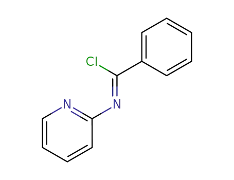 Molecular Structure of 78455-28-4 (N-(2'-pyridyl)benzimidoyl chloride)