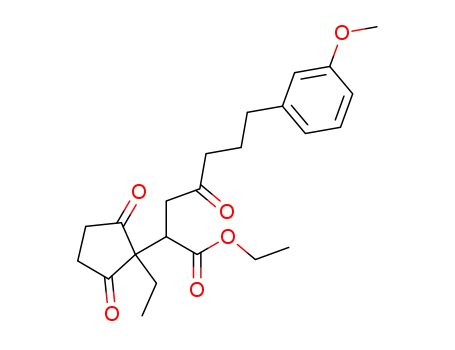 ethyl 2-(1-ethyl-2,5-dioxocyclopentyl)-7-(3-methoxyphenyl)-3-oxoheptanoate