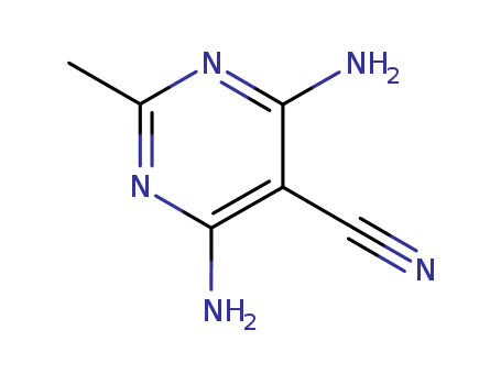 5-Pyrimidinecarbonitrile, 4,6-diamino-2-methyl- (7CI,9CI)
