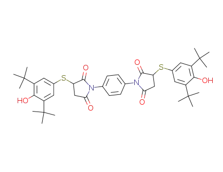 1,4-bis<3-(3,5-di-t-butyl-4-hydroxyphenylthio)-2,5-dioxopyrrolidin-1-yl>benzene