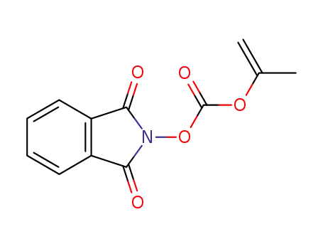 Molecular Structure of 137283-62-6 (Carbonic acid 1,3-dioxo-1,3-dihydro-isoindol-2-yl ester isopropenyl ester)