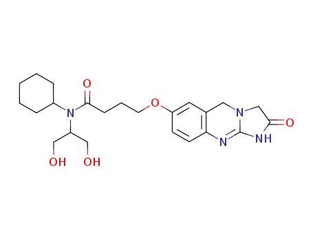 Butanamide,
N-cyclohexyl-N-[2-hydroxy-1-(hydroxymethyl)ethyl]-4-[(1,2,3,5-tetrahydro
-2-oxoimidazo[2,1-b]quinazolin-7-yl)oxy]-