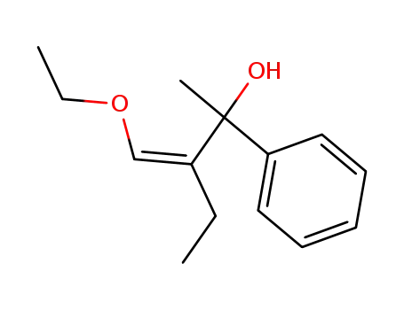 Benzenemethanol, a-[1-(ethoxymethylene)propyl]-a-methyl-, (Z)-