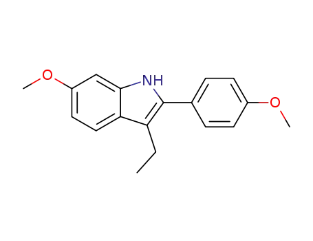 1H-Indole, 3-ethyl-6-methoxy-2-(4-methoxyphenyl)-
