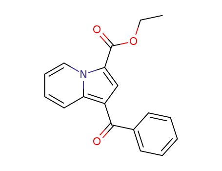 Molecular Structure of 128352-94-3 (3-Indolizinecarboxylic acid, 1-benzoyl-, ethyl ester)