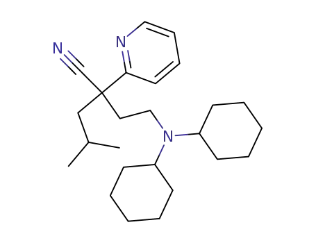 2-(2-Dicyclohexylamino-ethyl)-4-methyl-2-pyridin-2-yl-pentanenitrile