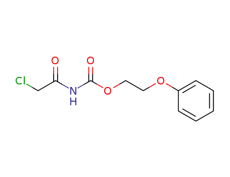 Molecular Structure of 60359-78-6 (Carbamic acid, (chloroacetyl)-, 2-phenoxyethyl ester)