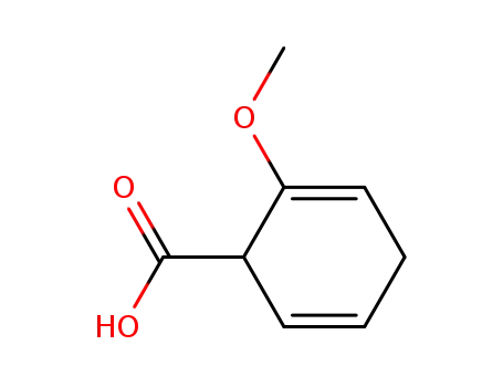 Molecular Structure of 25435-08-9 (2,5-Cyclohexadiene-1-carboxylic acid, 2-methoxy-)