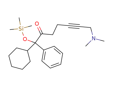 1-cyclohexyl-7-(dimethylamino)-1-phenyl-1-(trimethylsiloxy)-5-heptyn-2-one