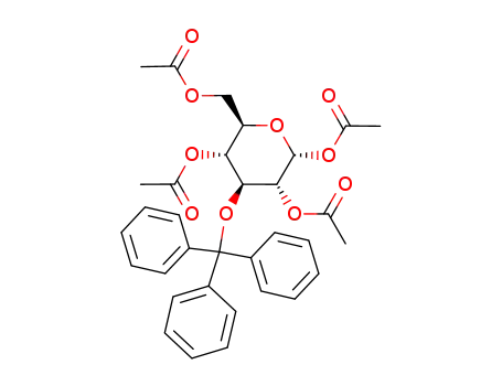1,2,4,6-tetra-O-acetyl-3-O-trityl-α-D-glucopyranose