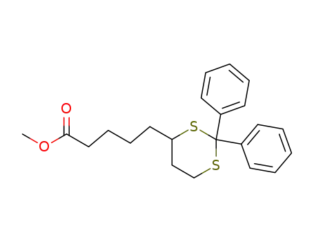 5-(2,2-Diphenyl-[1,3]dithian-4-yl)-pentanoic acid methyl ester