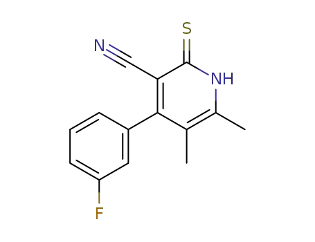 3-Pyridinecarbonitrile,
4-(3-fluorophenyl)-1,2-dihydro-5,6-dimethyl-2-thioxo-