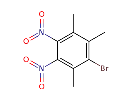 Molecular Structure of 858836-23-4 (1-bromo-2,3,6-trimethyl-4,5-dinitro-benzene)