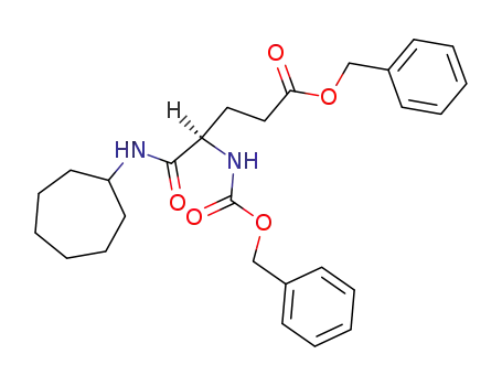 Pentanoic acid,
5-(cycloheptylamino)-5-oxo-4-[[(phenylmethoxy)carbonyl]amino]-,
phenylmethyl ester, (R)-