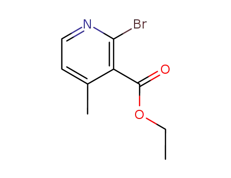 Molecular Structure of 65996-17-0 (2-Bromo-4-methyl-nicotinic acid ethyl ester)