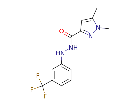 1H-Pyrazole-3-carboxylic acid, 1,5-dimethyl-,
2-[3-(trifluoromethyl)phenyl]hydrazide