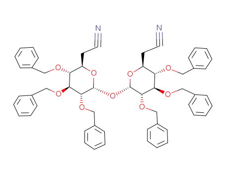2,3,4-tri-O-benzyl-6-deoxy-α-D-gluco-heptopyranosylurononitrile 2,3,4-tri-O-benzyl-6-deoxy-α-D-gluco-heptopyranosidurononitrile