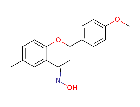 2,3-dihydro-2-(4-methoxyphenyl)-4H-6-methyl-benzopyran-4-one oxime